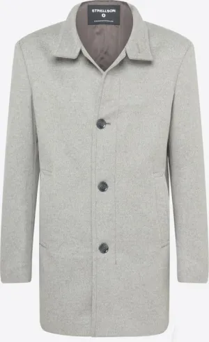 Strellson - Finchley 2.0 Wool Coat - Mottled Grey