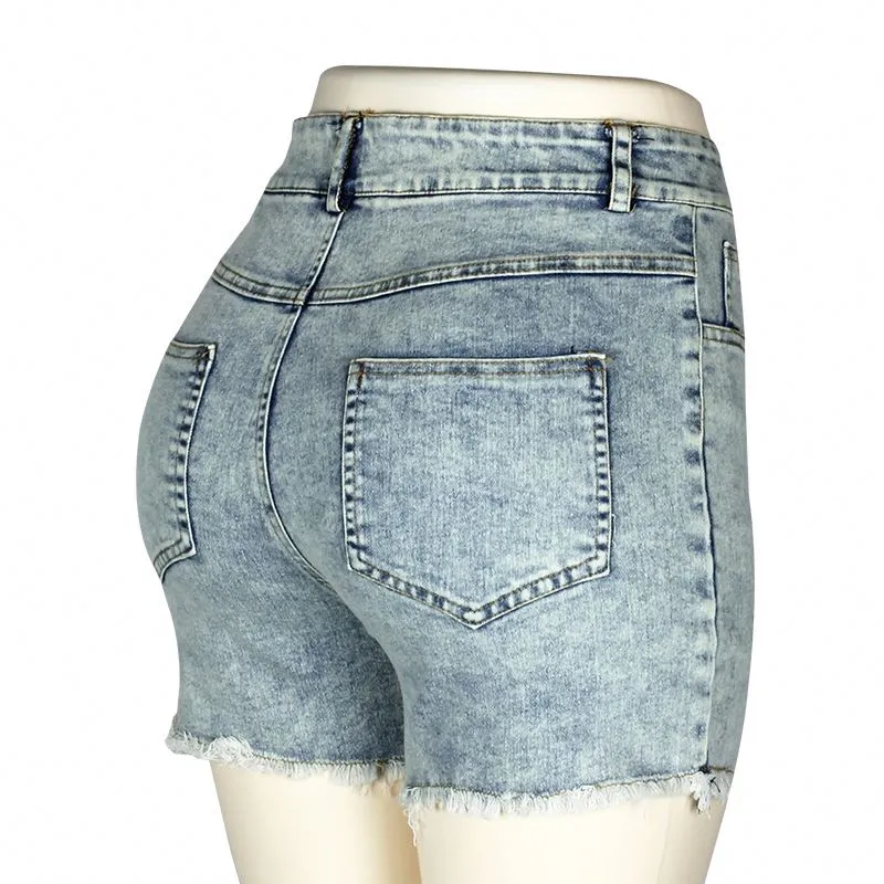 Summer High Waisted Denim Shorts Jeans