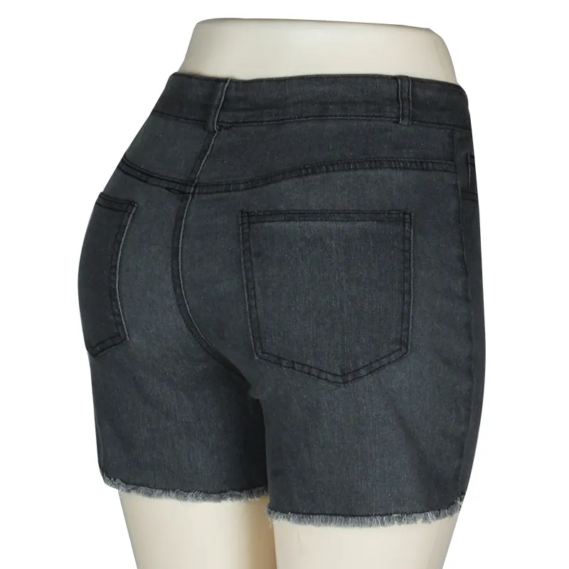 Summer High Waisted Denim Shorts Jeans