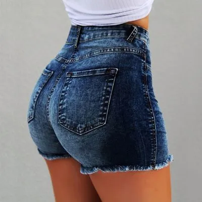 Summer High Waisted Denim Shorts Jeans