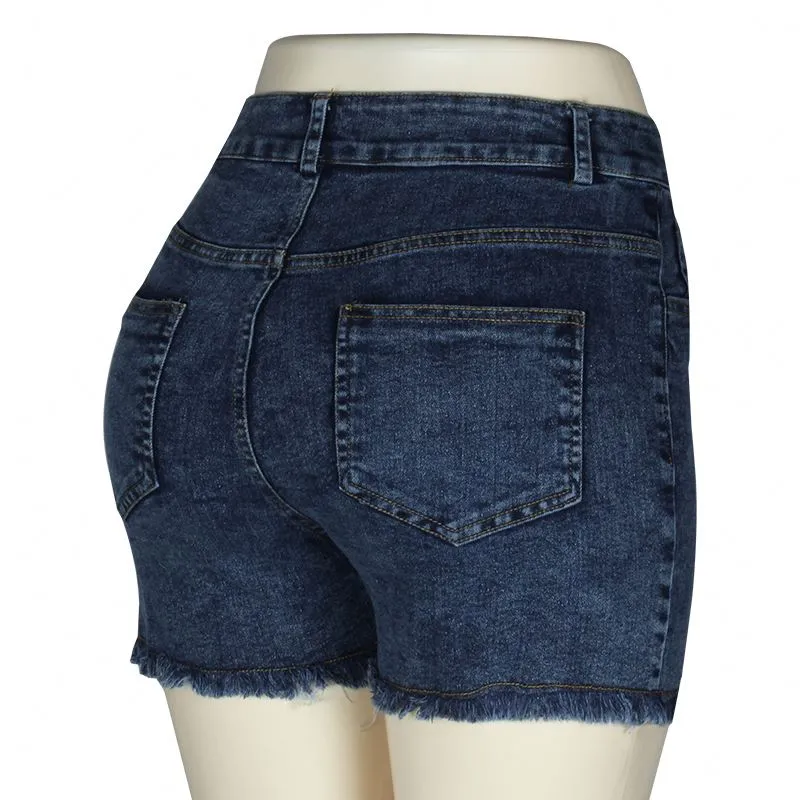 Summer High Waisted Denim Shorts Jeans