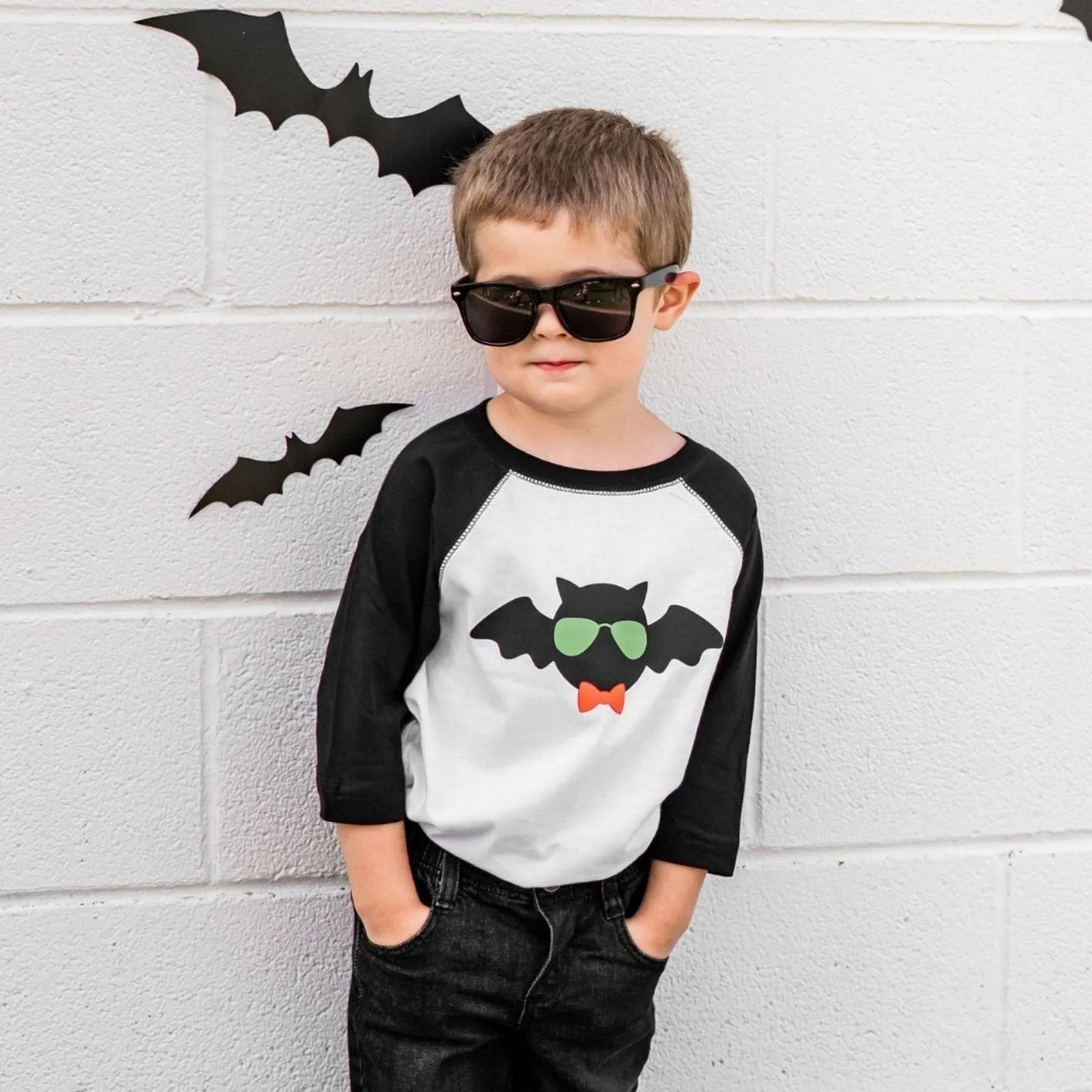 Sweet Wink Boys Halloween Cool Bat L/S Shirt