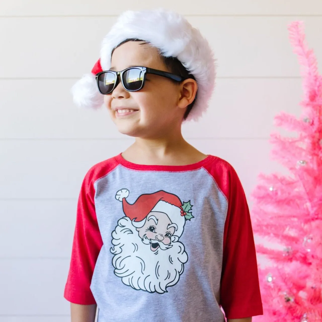 Sweet Wink Boys RETRO SANTA 3/4 Sleeve Shirt