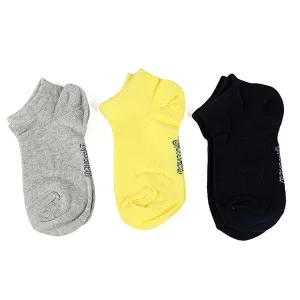 THREE-PIECE SHORT SOCKS SET - YELLOW