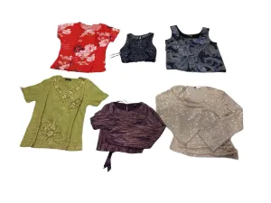 Y2k 2024 - Y2k Shiny Cute Blouses - 28 pcs