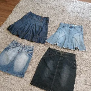 Y2K DENIM MIDI UNIQUE SKIRTS - 21 PCS